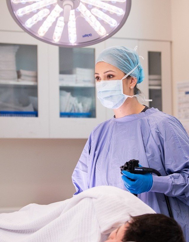 Dr Anke Nguyen in surgical attire